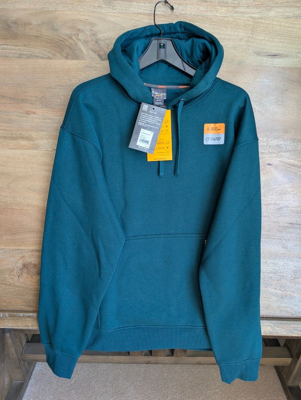 NWT Ariat Rebar Workman Hardhead Hoodie Mens M Ponderosa Pine Green 10079044